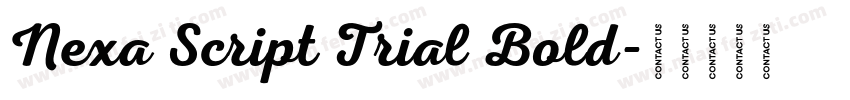 Nexa Script Trial Bold字体转换